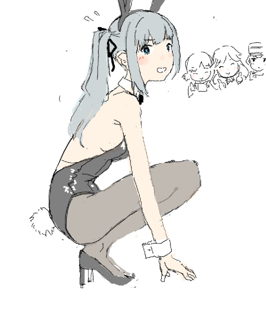 荒潮(艦隊これくしょん) ,霞(艦隊これくしょん) ,大潮(艦隊これくしょん) 「」|面相棒のイラスト