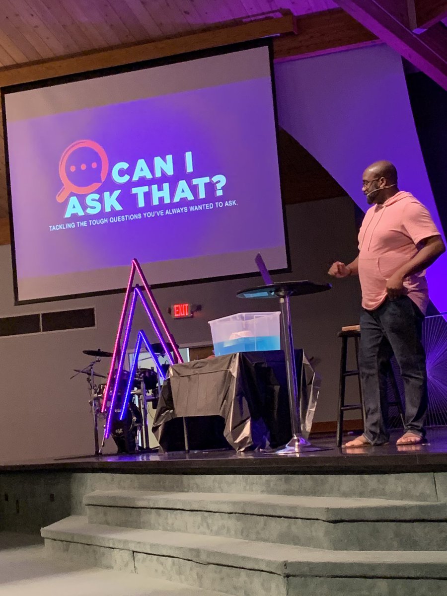 TerryWeyman's tweet photo. Tackling tough issues the church is often too afraid to ask @gfn_church #caniaskthat Today we ask if it is okay to ask God questions. Can He handle it? Thankfully, He can. https://t.co/XmPTVneNF5