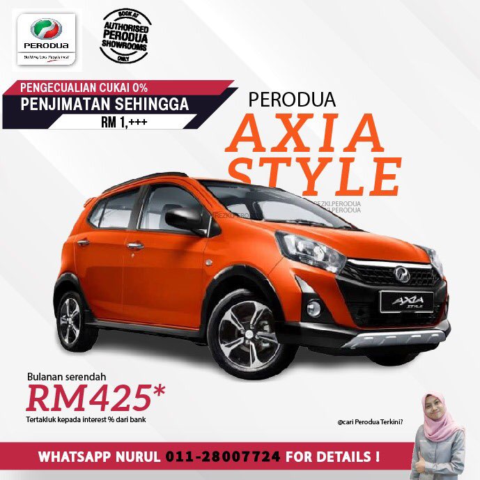 PeroduaRezki's tweet photo. TAWARAN MENARIK ❗HARGA KERETA TURUN ❗
MILIKI KERETA PERODUA TANPA CUKAI 0% INI, SEKARANG ❗
untuk semua model PERODUA.

DAN DAPATKAN JUGA REBET SEHINGGA 30 JUN 2020 KHAS UNTUK PERODUA:-
✨ ARUZ X- RM1300
✨ ARUZ ADVANCE- RM1300
✨ MYVI 1.5 ADVANCE- RM1300
✨ MYVI 1.5 H- RM800 https://t.co/Pw2hr2paG7
