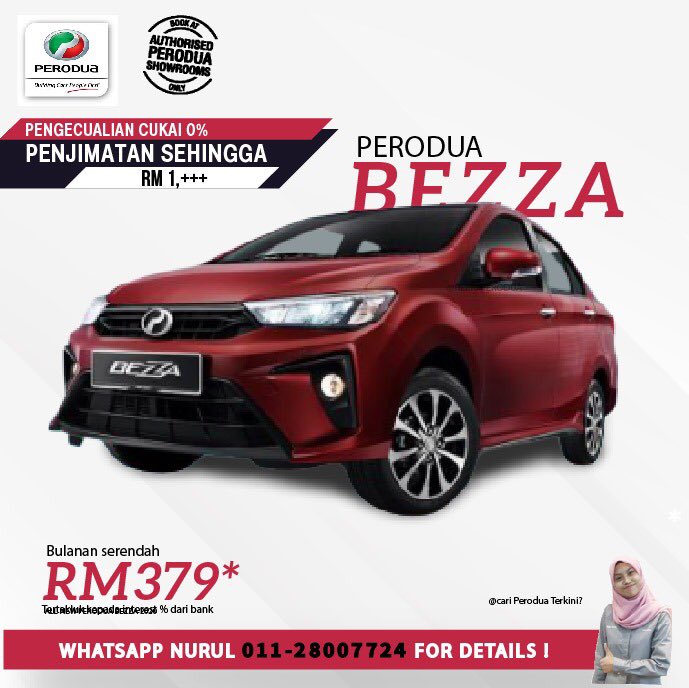 PeroduaRezki's tweet photo. TAWARAN MENARIK ❗HARGA KERETA TURUN ❗
MILIKI KERETA PERODUA TANPA CUKAI 0% INI, SEKARANG ❗
untuk semua model PERODUA.

DAN DAPATKAN JUGA REBET SEHINGGA 30 JUN 2020 KHAS UNTUK PERODUA:-
✨ ARUZ X- RM1300
✨ ARUZ ADVANCE- RM1300
✨ MYVI 1.5 ADVANCE- RM1300
✨ MYVI 1.5 H- RM800 https://t.co/Pw2hr2paG7
