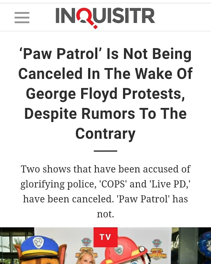 SealyDevon's tweet photo. Here is a very good news for Paw Patrol... #choosekind #PawPatrol https://t.co/4n1lkLLUSV
