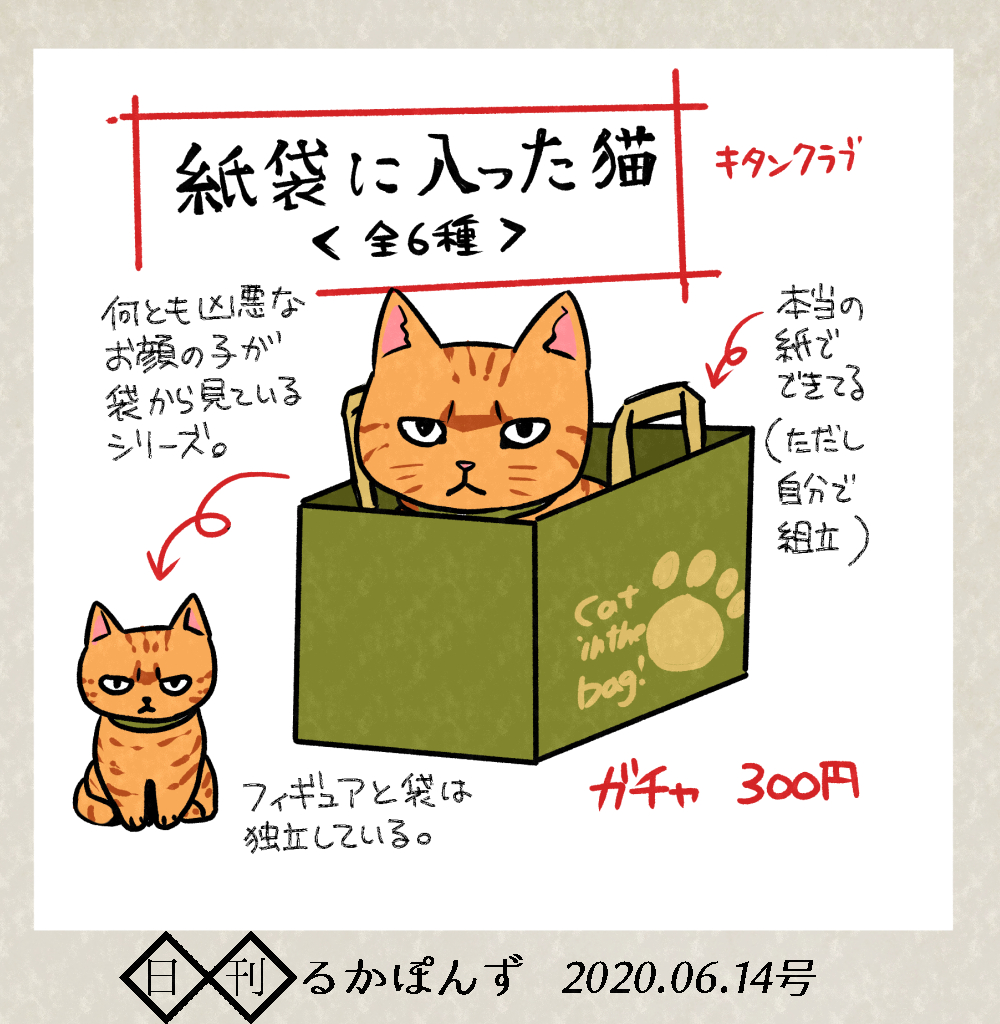 最近のガチャガチャの、おすすめ猫フィギュア。 