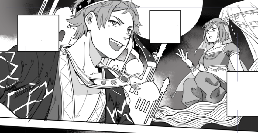 trying out drawing full size comic but with solid colors instead of tones... im liking the smooth finished look???? let's just say friendship ended with tones 