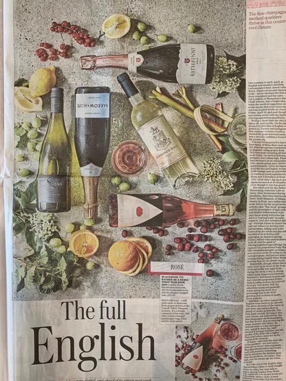 MillieRDriver's tweet photo. Thank you @SusyAtkins for today’s mention of our Rosé Brut ‘17 as a Star Buy @Telegraph 🌟 ⭐️ 💫 🥂 https://t.co/eGcAlQXkYj