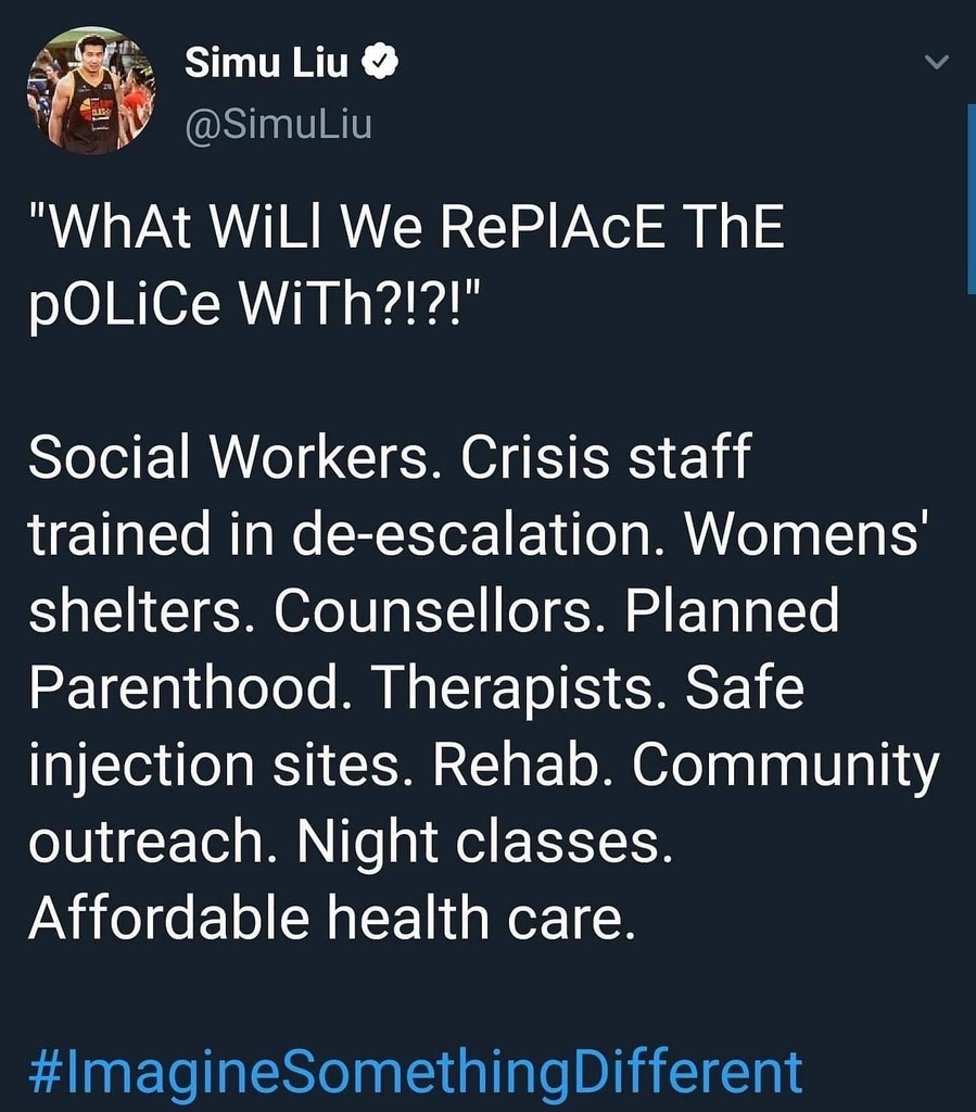 AgreeableAgony's tweet photo. #Repost @sexstuffwithkris
โข โข โข โข โข โข
โจImagine something different. โจ
.
.
#sexstuffwithkristin #imaginesomethingdifferent #change #supportcommunities #grassroots #wedontneedpolicing #weneedcompassion #investincommunities https://t.co/x1RBL7gcVi https://t.co/sm4wkwp6rB