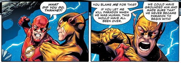 emea's tweet image. El contraste entre el Flash "oficial" de DC a tope de testosterona, con un Joshua Williamson que escribe como si todavía estuviera en 2012, y el supercuqui Flash "digital only" que dibuja David Lafuente duele mucho #flash755 #fastestmanalive