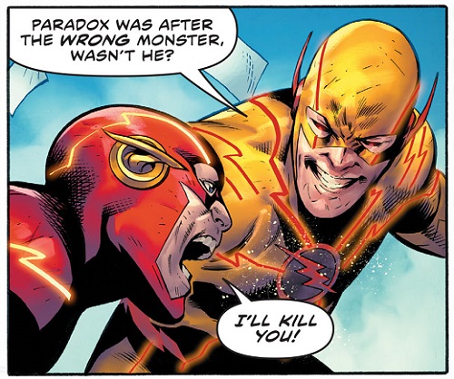 emea's tweet image. El contraste entre el Flash "oficial" de DC a tope de testosterona, con un Joshua Williamson que escribe como si todavía estuviera en 2012, y el supercuqui Flash "digital only" que dibuja David Lafuente duele mucho #flash755 #fastestmanalive