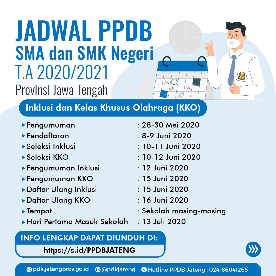 TajYasinMZ's tweet photo. Monggo jadwal PPDB SMAN/K TA 2020/2021 @provjateng https://t.co/Yl77H7Oo8f