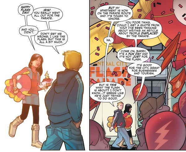 emea's tweet image. El contraste entre el Flash "oficial" de DC a tope de testosterona, con un Joshua Williamson que escribe como si todavía estuviera en 2012, y el supercuqui Flash "digital only" que dibuja David Lafuente duele mucho #flash755 #fastestmanalive