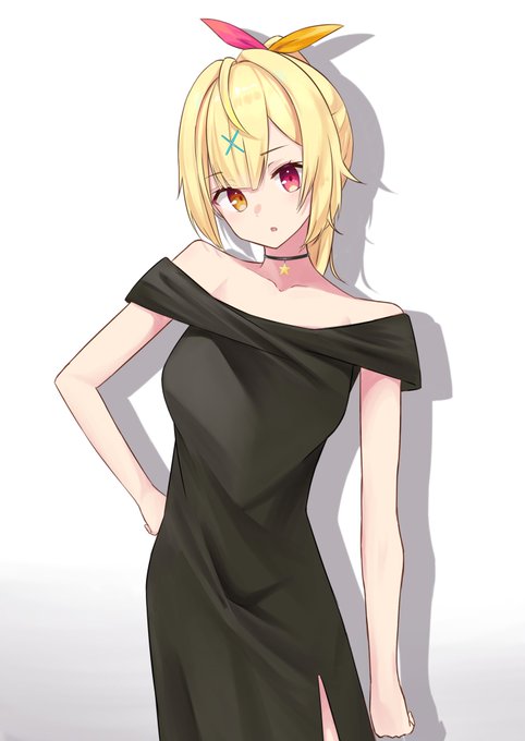 #サラ星図 
黒ドレス×星川 