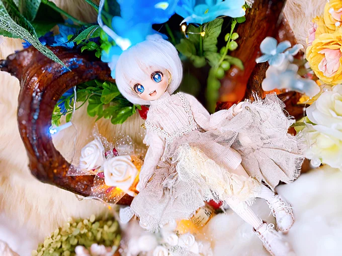 オビツM01の子、いつか絶対マグカップに入れるのが夢だったんですが叶いました(*'∀`*) 
