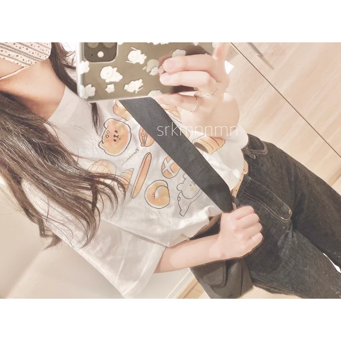 自分のお洋服を着ましたという写真です 