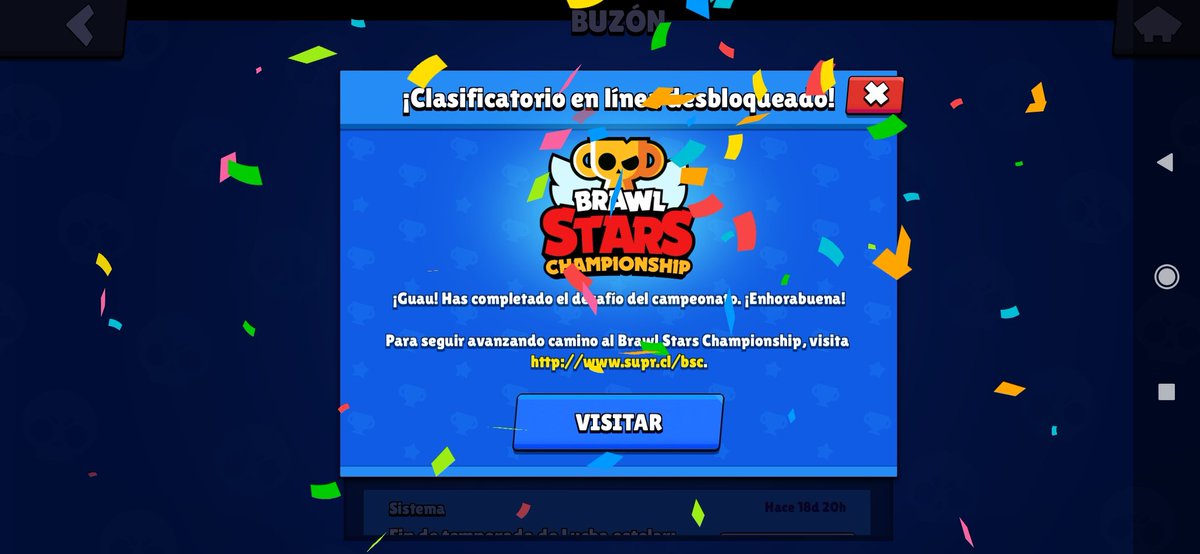 Destruct_BS's tweet image. Me vuelvo a clasificar para la Championship!!