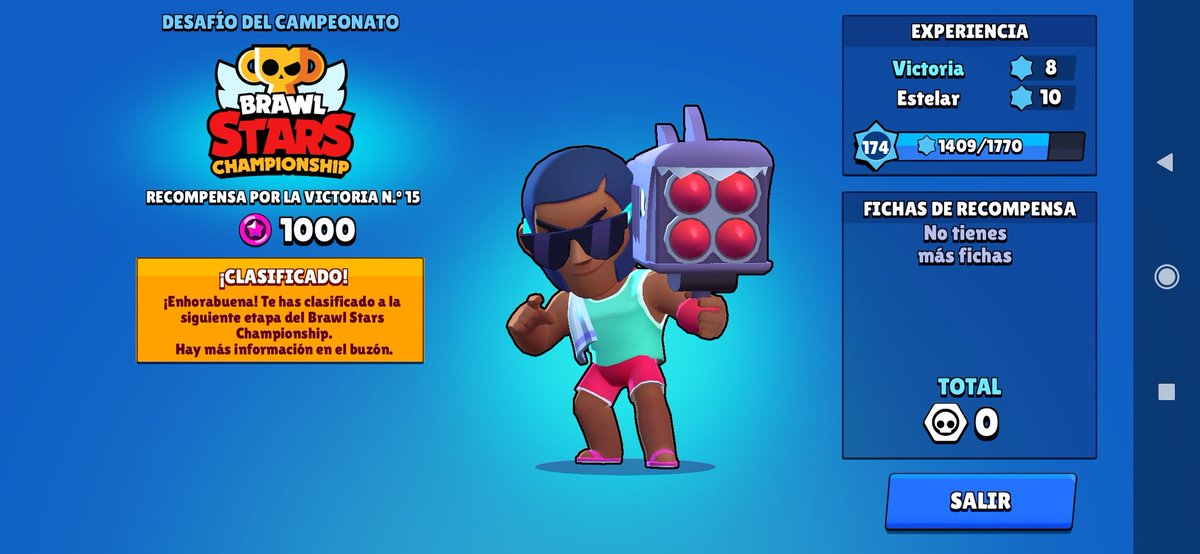 Destruct_BS's tweet image. Me vuelvo a clasificar para la Championship!!