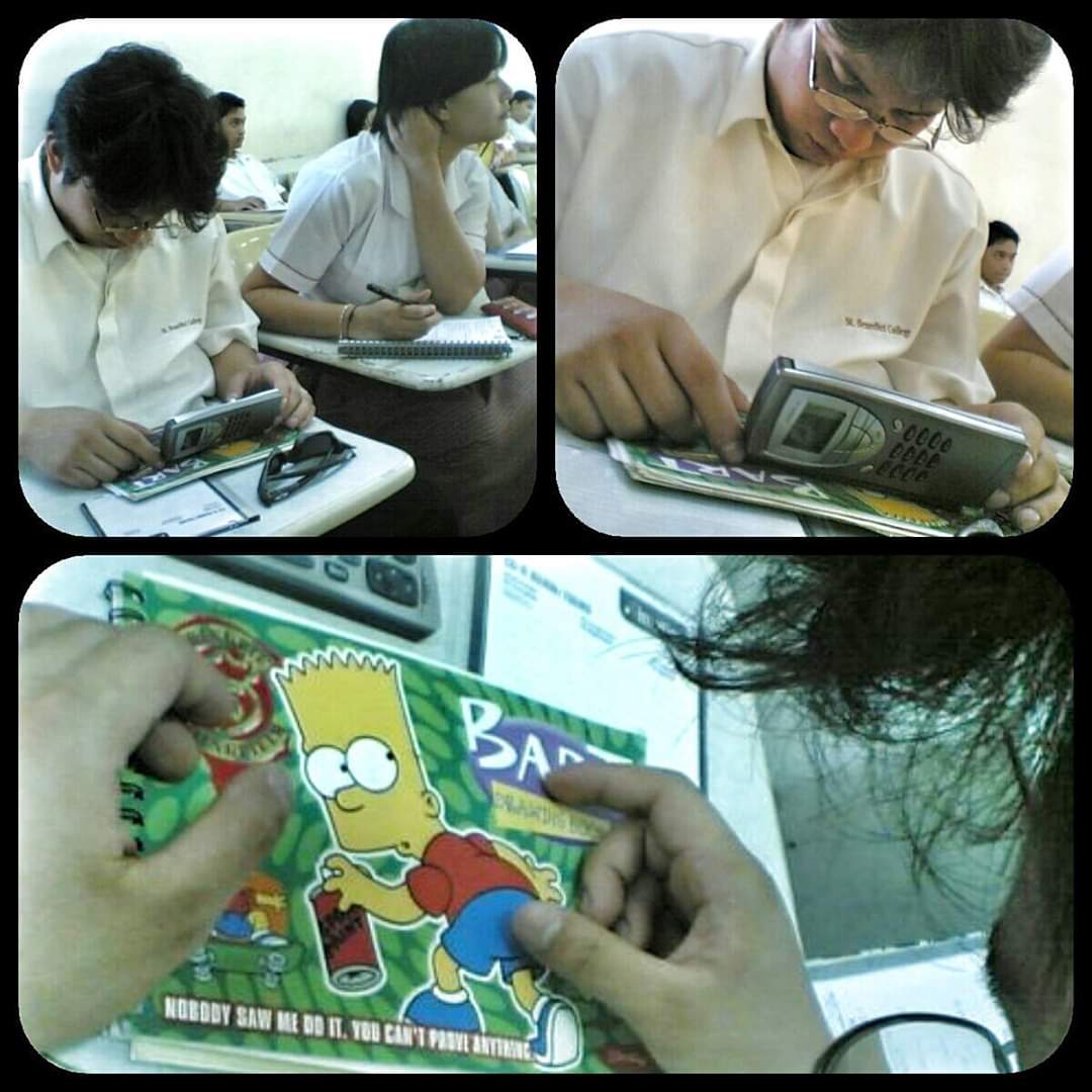 adrepublika's tweet photo. College Days. No sleep from last night's project. Last subject. I tried faking that im listening pero binuking ako nila Mela and Jam. 😁
Pag Mass Comm talaga,
puyat is life.
#CMSTHEBEST https://t.co/xnOxlpSn4s
