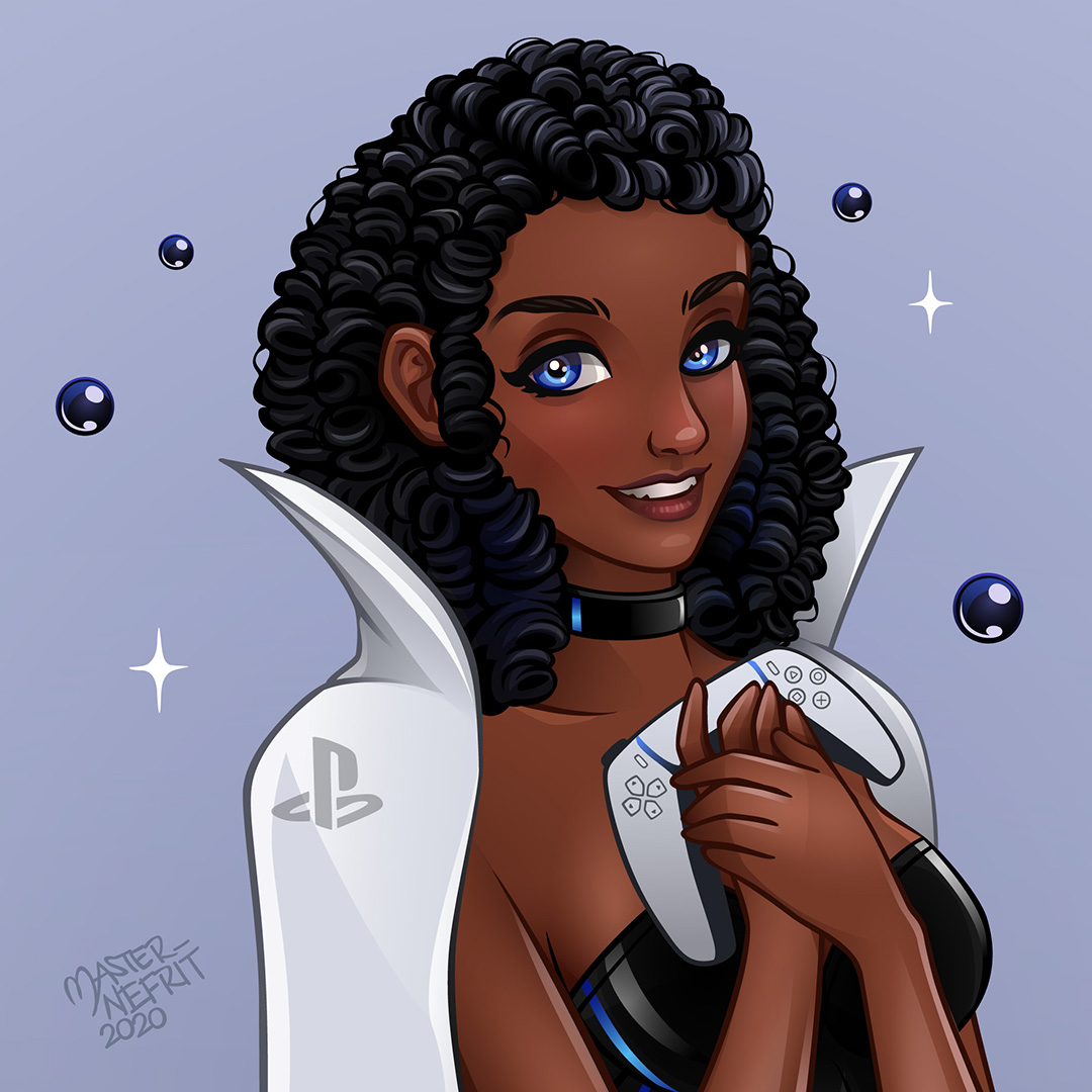 Master_Nefrit's tweet photo. А вам понравилась #пс5? По мне она красотка! 
#playstation #nefritart #playstation5 #sony #humanization https://t.co/splANFFzYB