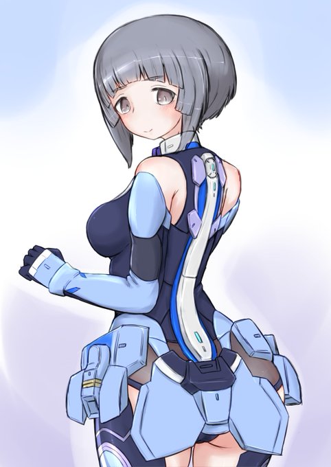 アナザー文島さんエーススーツ!(おまけにスカート外し版・・・
#アリスギアお絵かき 