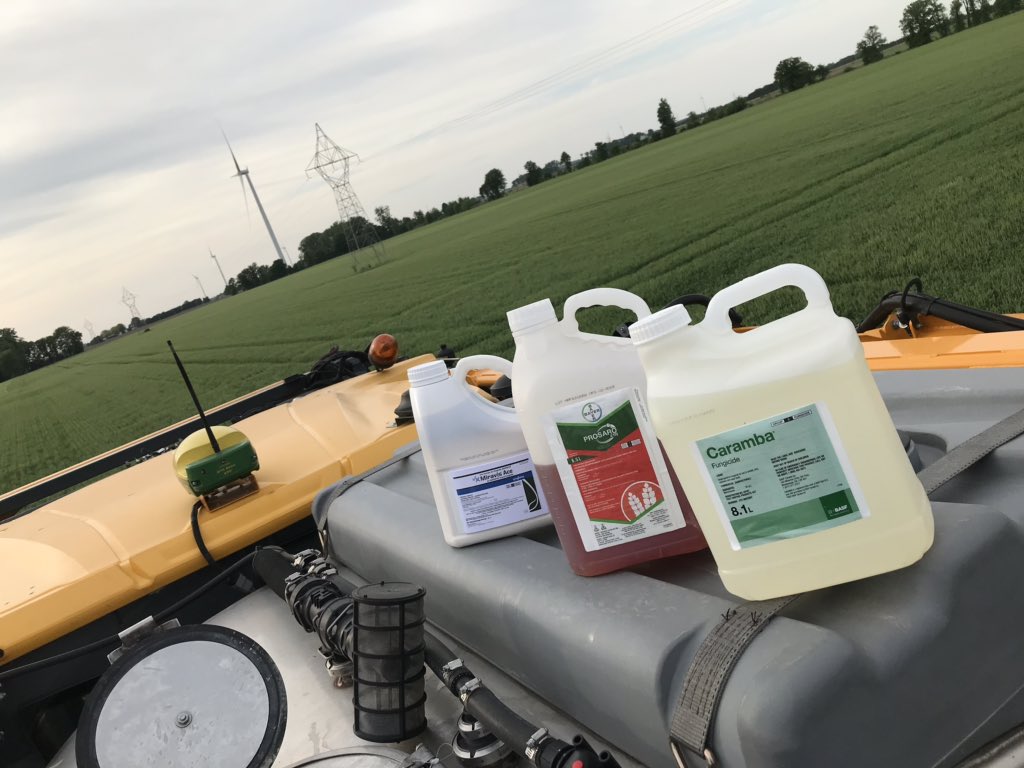Retweet and like if interested as a farmer in my trial research the harvest season. Three great products for T3 application - all claim to be the best. Spray and harvest mapping will overlay to show products/unsprayed areas to determine ROI for each chemical and untreated area.