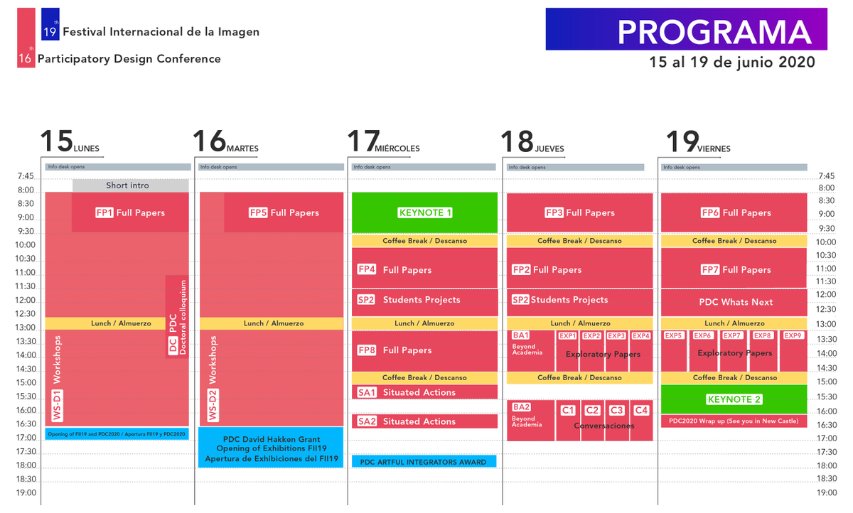 PDC_conference's tweet photo. We have a nicer looking #PDC2020 program overview and a link for .ical  to help you juggling timezones.🗓️🕖. 
https://t.co/HYcIEANaqQ
.
Links to the sessions at the @imagenfest website (soon) https://t.co/gSRqpUovqv