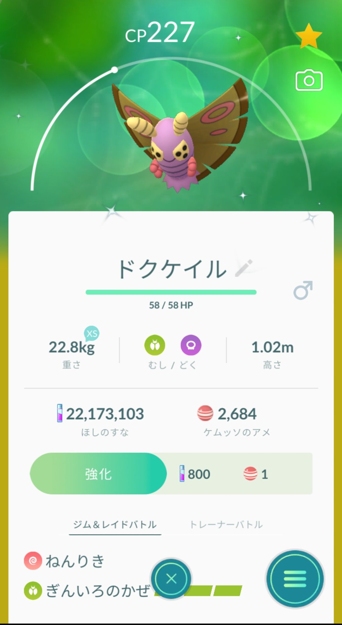 エミ ケムッソ色違い進化させドクケイルとアゲハントの色違い揃った ケムッソ色違い ドクケイル色違い アゲハント 色違い 色違いポケモン ポケモンgo T Co Utfgjaggdy Twitter