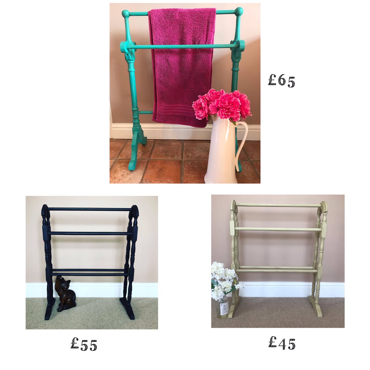 Shelly2571's tweet photo. Hand Painted Towel Racks or Shop Wrapping Paper Displays ❤️👩🏻‍🌾 @lefevrechoc @debbieg2343 @daisyandtilly @shropshiresown #handpainted #shoplocal #shrewsbury #shropshire https://t.co/2CRtniNXna