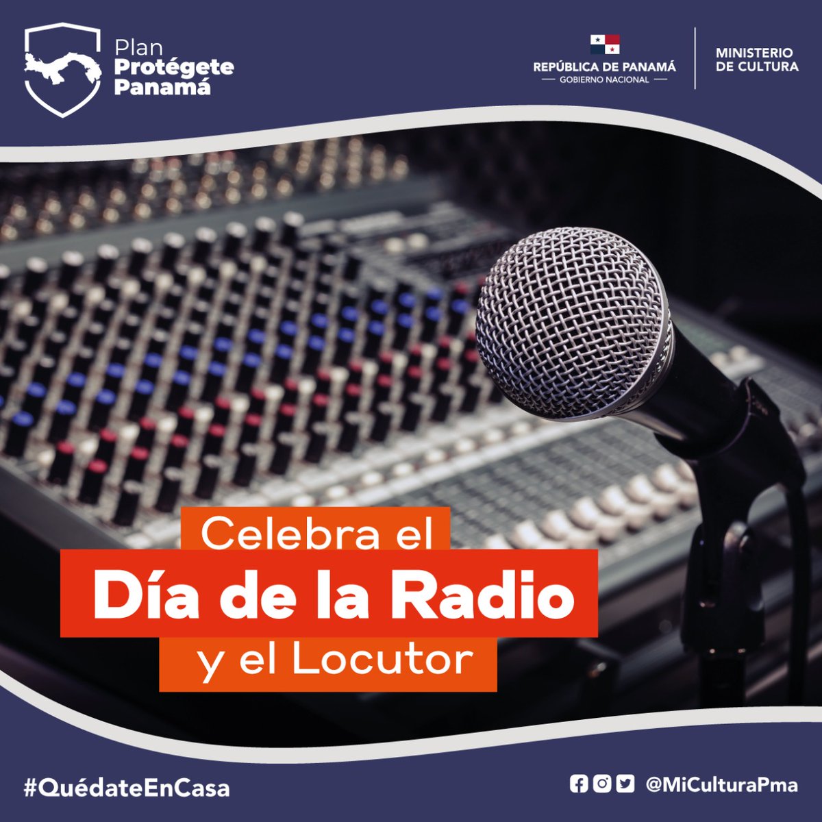 <a href="/miculturapma/">Ministerio de Cultura</a> Se une a la celebración del Día de la Radio y del Locutor Panameño. Felicidades a todos los profesionales que aportan con su talento a la comunicación, la educación del radioescucha y al sano entretenimiento.  <a href="/carlosaguilarn/">Carlos Aguilar Navarro</a> <a href="/gabosordo3/">Gabriel Gonzalez</a> <a href="/JThomasFrank/">💢Javier Thomas Franklin💙</a>