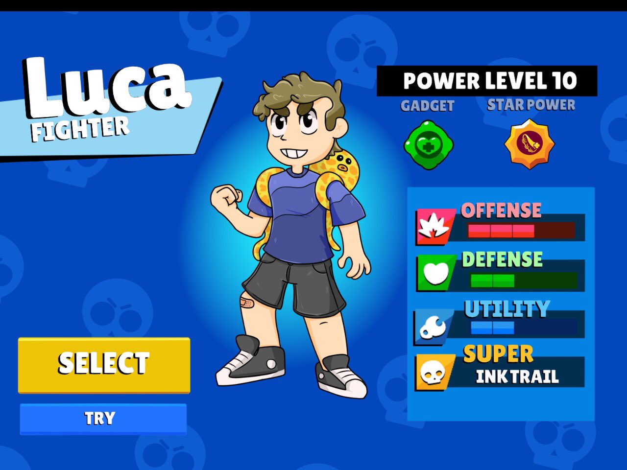 Lucas Aquático 🤿🫧 on X: 🇧🇷 eu criei um personagem pro jogo Brawl Stars  inspirado em mim e eu gostei bastante dele! ______ 🇺🇸 I did a Brawl Stars  OC inspired on