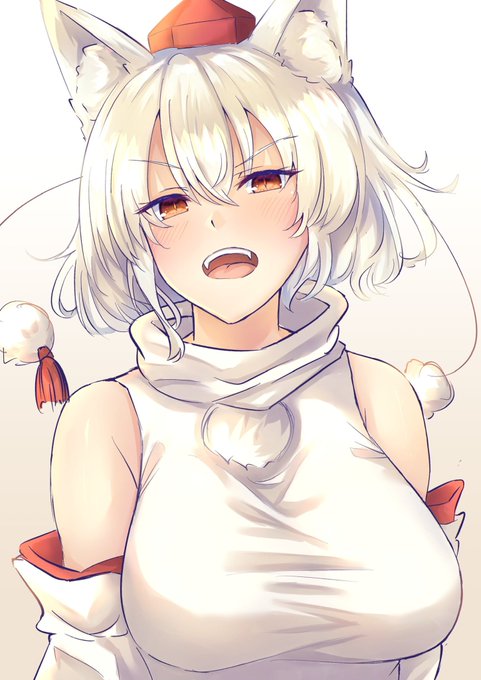 お題箱から椛ちゃん描きましたー
#東方project 
#犬走椛 