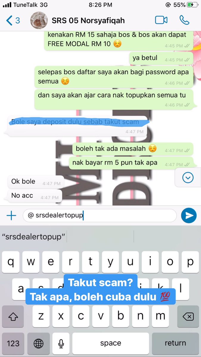 srsdealertopup's tweet photo. Dealer topup ni bisnes scam ke? Nope! Bukan scam &amp; bukan juga mcm MLM. Dia bisnes biasa, di mana ada jualan ada untung, nak jual kena ada modal. 

Kalau ada yg nak join boleh terus dm ok! #DealerTopUp #AgentTopUp #AgenTopUp https://t.co/GZpwmteGtN
