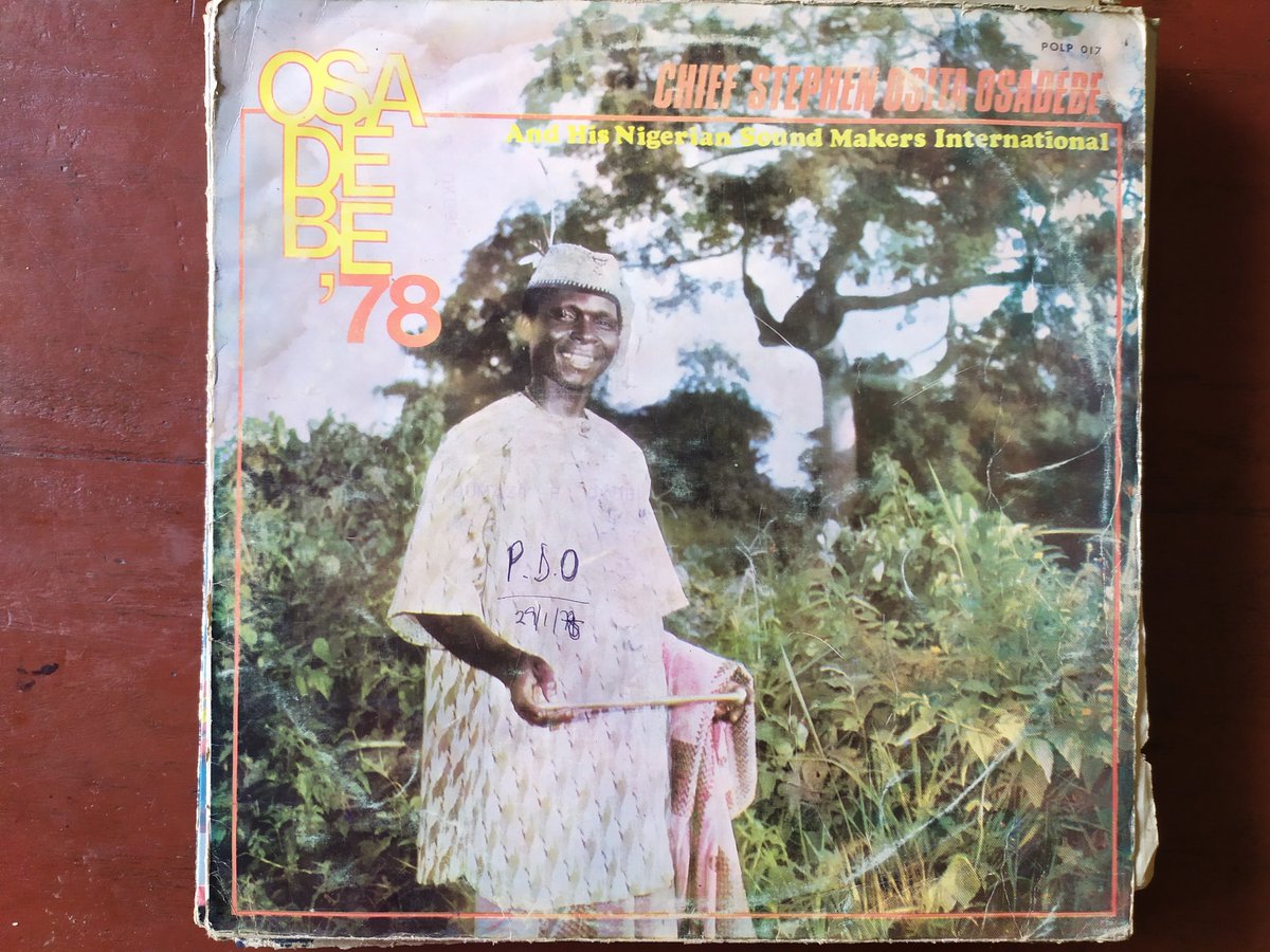 Gramophone records of Chief Osita Osadebe (I hear he was a priest in his village), & Ogbuefi Olive de Coque. Hallowed names in Nigera's Musical history.