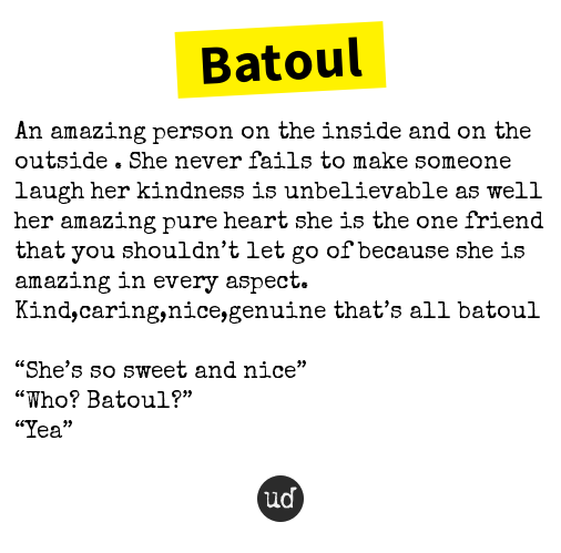 @cutruse Batoul: An amazing person on the inside and on the outside . She nev... batoul.urbanup.com/14645795