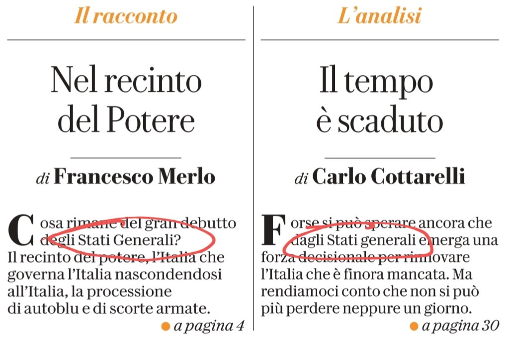 Pazzoperrepubblica On Twitter Gli Stati G G Enerali Maiuscoli E Minuscoli Francescomerloi E Cottarellicpi Oggi Affiancati In Prima Pagina Utilizzano L Uno La G Maiuscola E L Altro La G Minuscola Per Scrivere Lo Stato Degli
