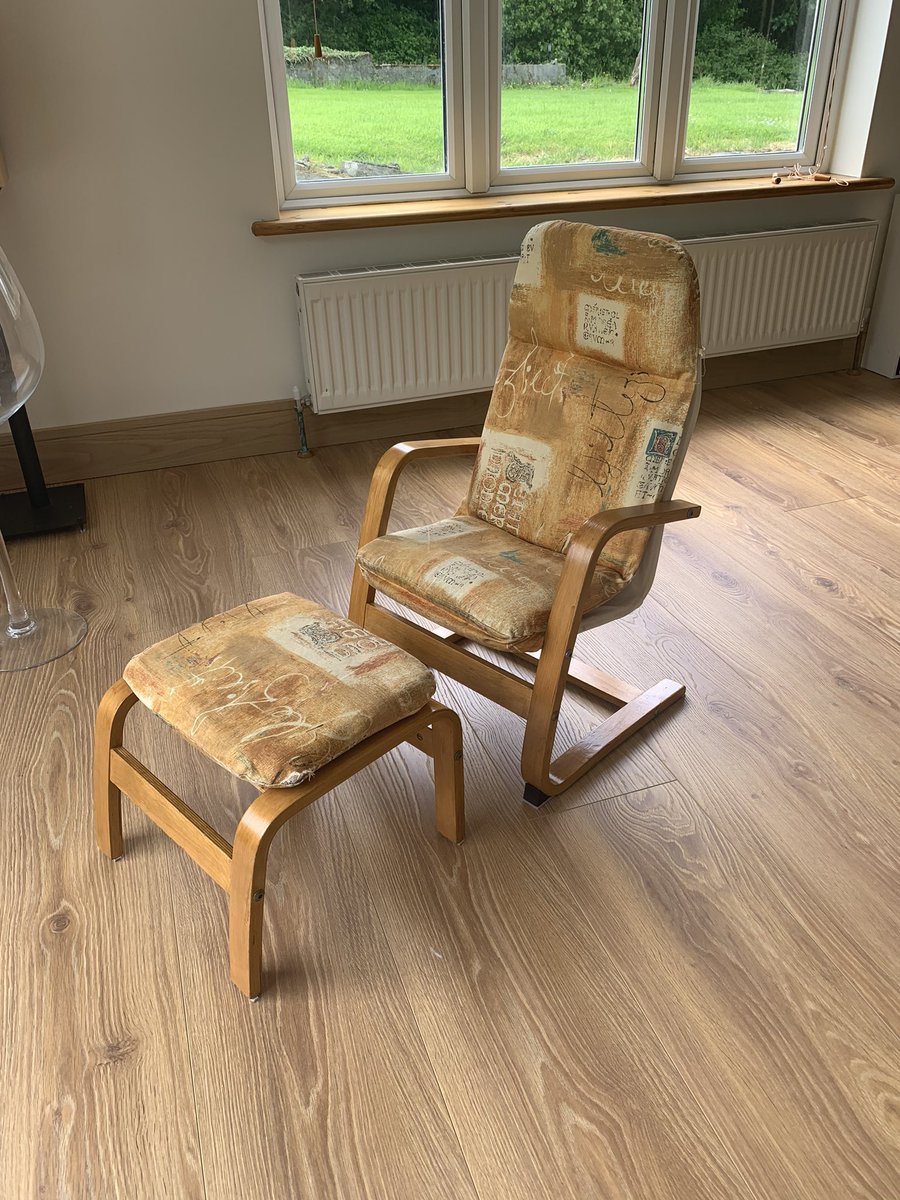 Chair 18years old , recovered about 10 years ago , recently varnished , still a great piece <a href="/ikea/">IKEA</a> <a href="/ikeaie/">IKEA IRELAND</a>