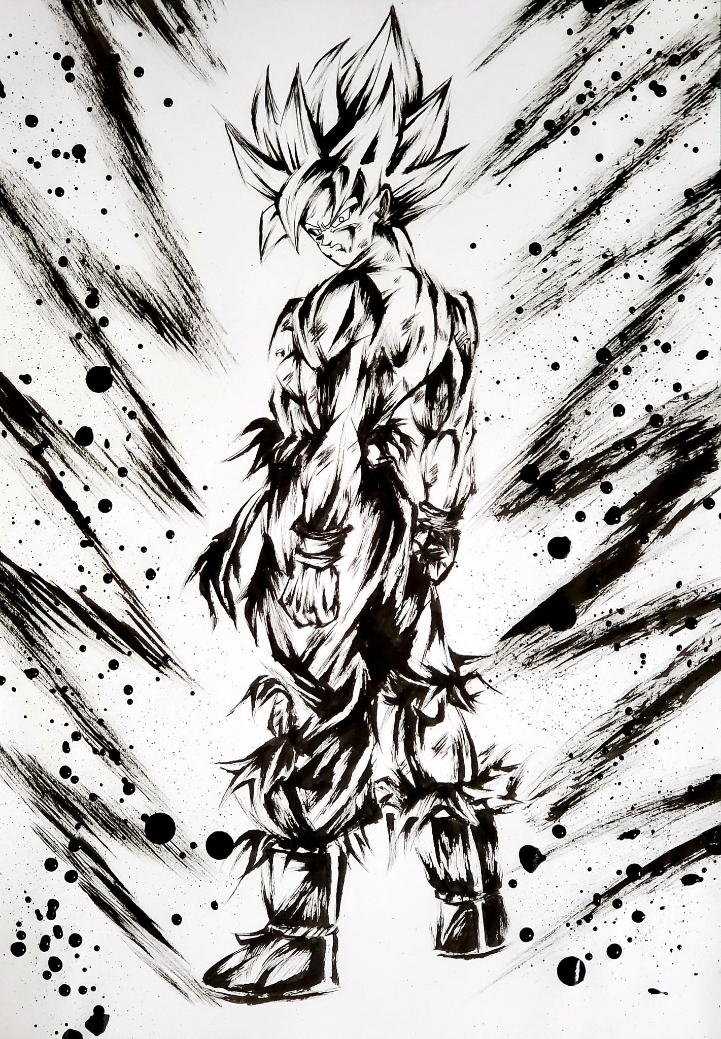 こバya4 墨絵 孫 悟空 超サイヤ人 ドラゴンボール ドッカンバトル 模写 墨絵 イラスト T Co Rasklusfkc Twitter こバya4 墨絵 孫 悟空 超サイヤ人 ドラゴンボール ドッカンバトル 模写 墨絵 イラスト T Co Rasklusfkc Twitter