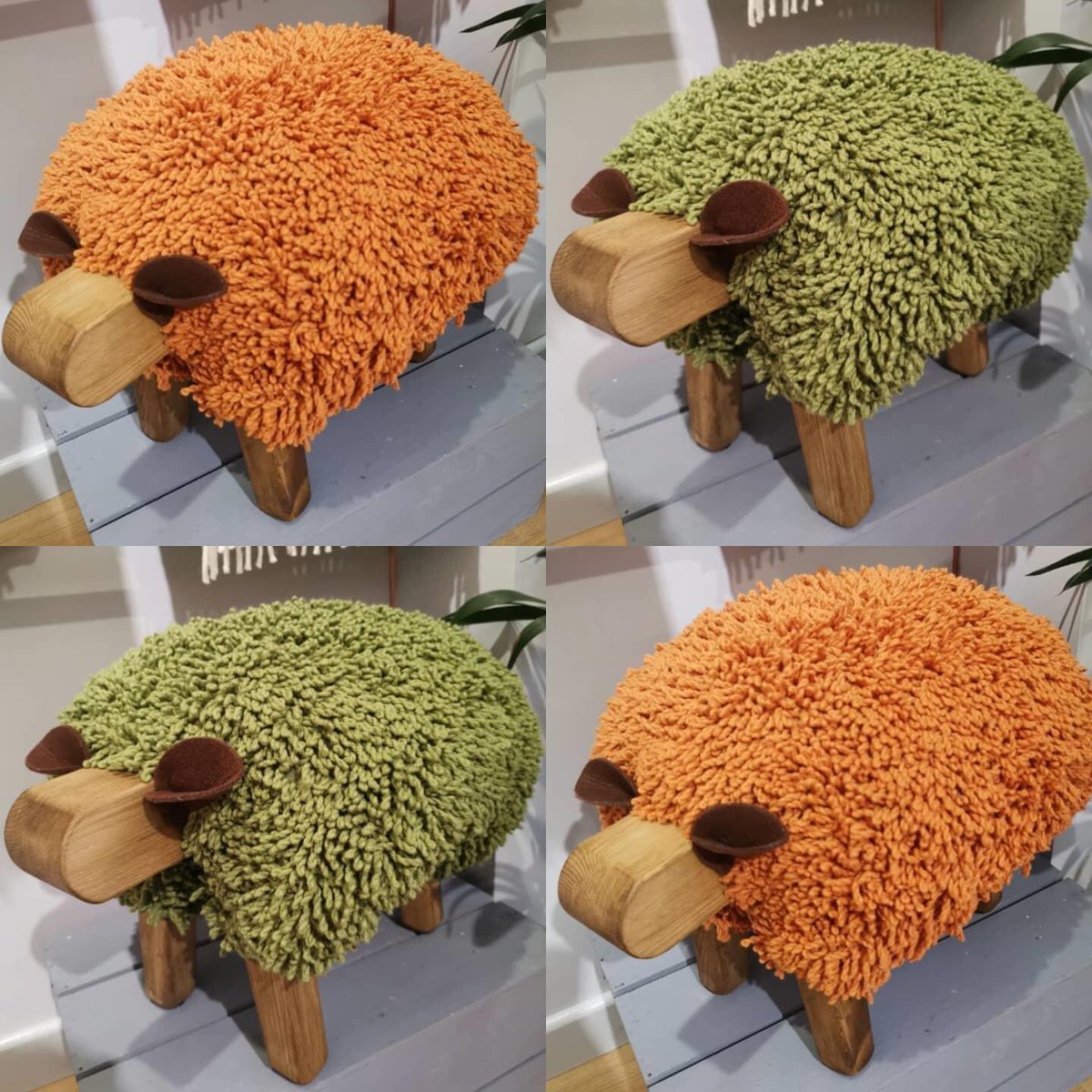 croesocynnes16's tweet photo. We have two orange sheep and one green left in stock. Perfect gift for Fathers Day next Sunday. £130 each. Please get in touch if you'd like to buy one 🐑🧡🐑��🐑🧡@EweMoo #FathersDay https://t.co/E7K9pxHLnx