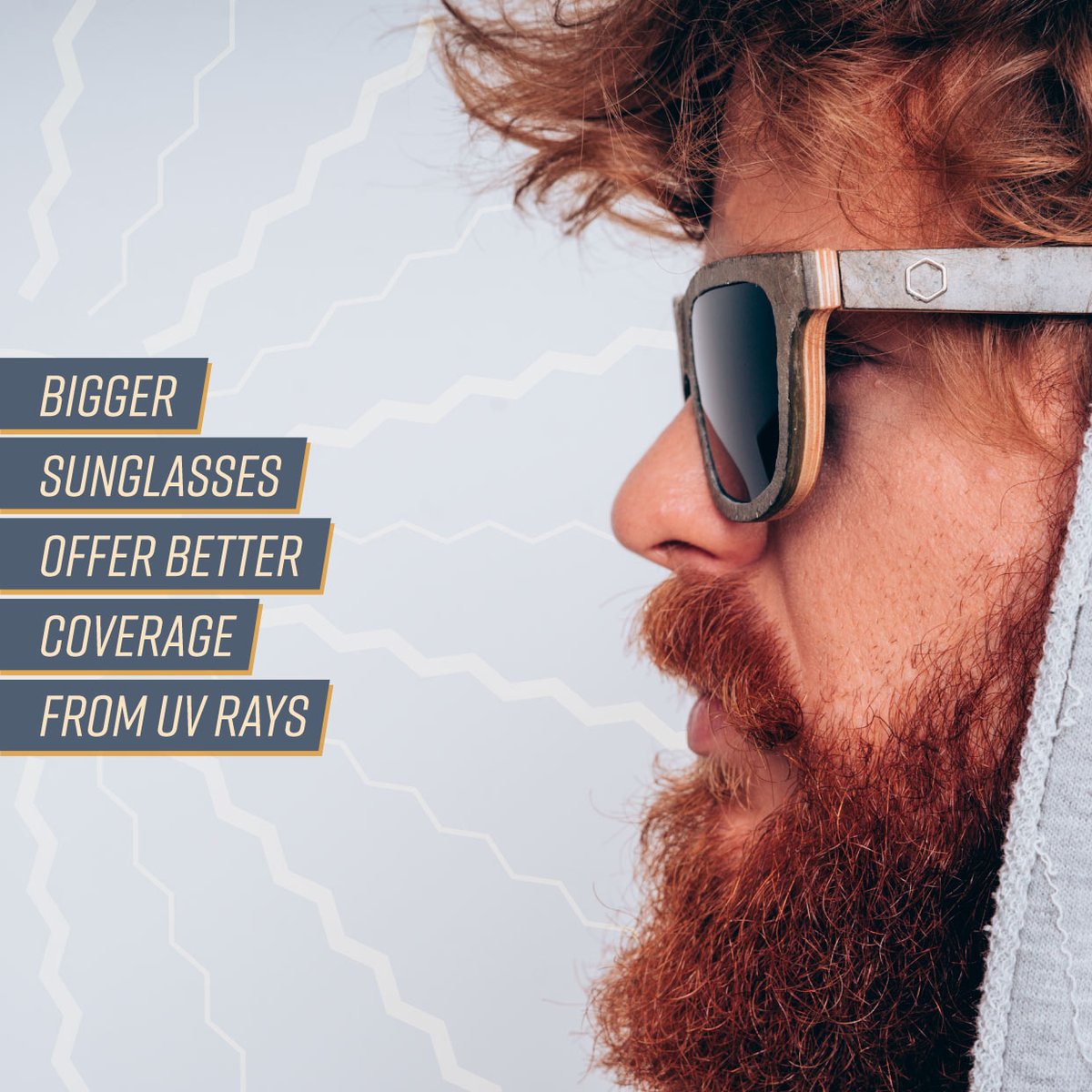 BIGGER SUNGLASSES do offer better sun coverage because they cover a larger area around the eyes.