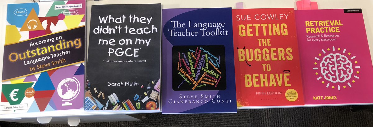 These books from  @spsmith45  @MrsSarahMullin  @gianfrancocont9  @Sue_Cowley and  @87History that I have truly loved and used during my training year. They are good to dip in and out or read cover to cover. I will keep them safely for my NQT year.