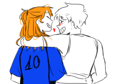 7. yes me n @/sugaandyams 's ocs are in love here's proof (first two are old don't look at me)