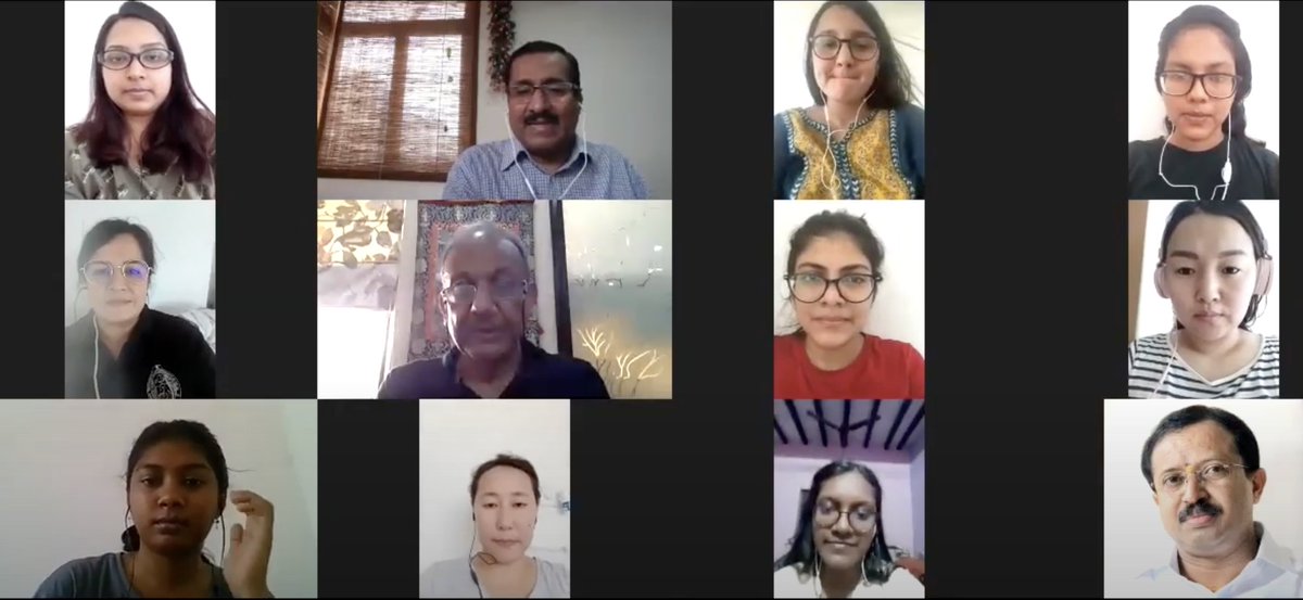 VMBJP's tweet photo. Interacted with COVID positive female students from Mongolia, Sri Lanka, Bangladesh, Afghanistan &amp; Mauritius currently under isolation at AIIMS. Urged them to stay optimistic to deal with the situation.
I wish for their good health &amp; speedy recovery!
@narendramodi @DrSJaishankar https://t.co/ZHrTl0CQ5Q