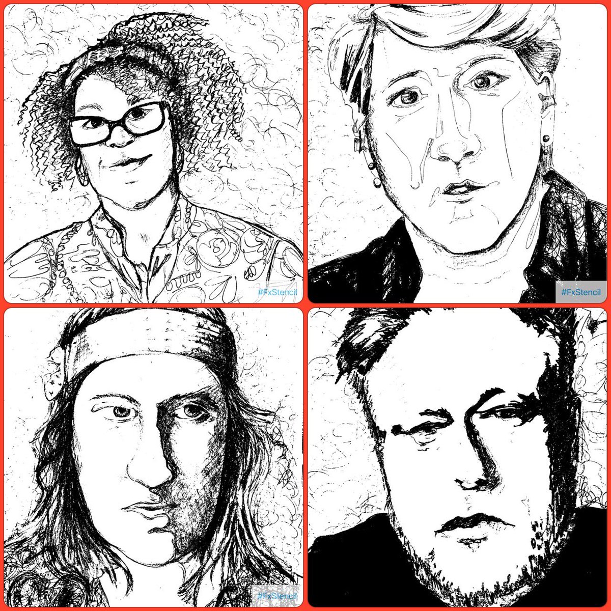 katbatglass's tweet photo. #mypaotw #BernadineEvaristo #ClateBalding #NoelFielding #Rankin #skyarts #portrait #art https://t.co/XDrKpOztvY