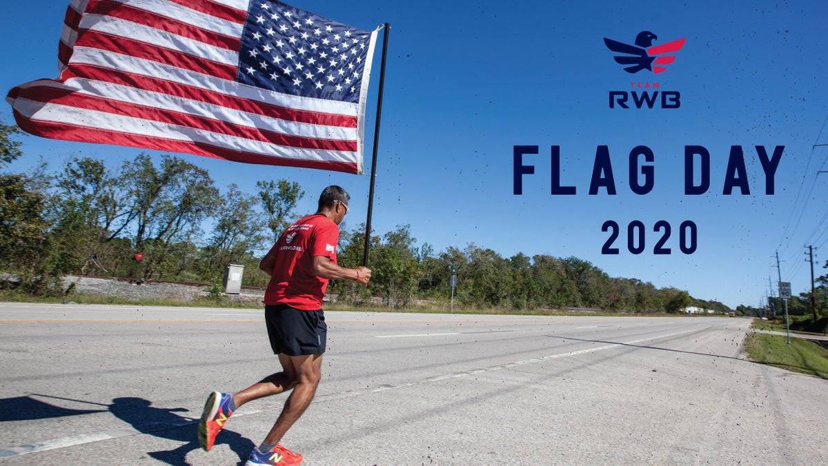 TeamRWB's tweet photo. Old Glory holds special meaning for #EagleNation. We run, walk, ruck, and bike with the colors to raise awareness and show pride in our service to our country. 

Celebrate #FlagDay with us as part of our special Flag Day virtual challenge: https://t.co/QWdD72EHu5 https://t.co/JfU6wL0oeU