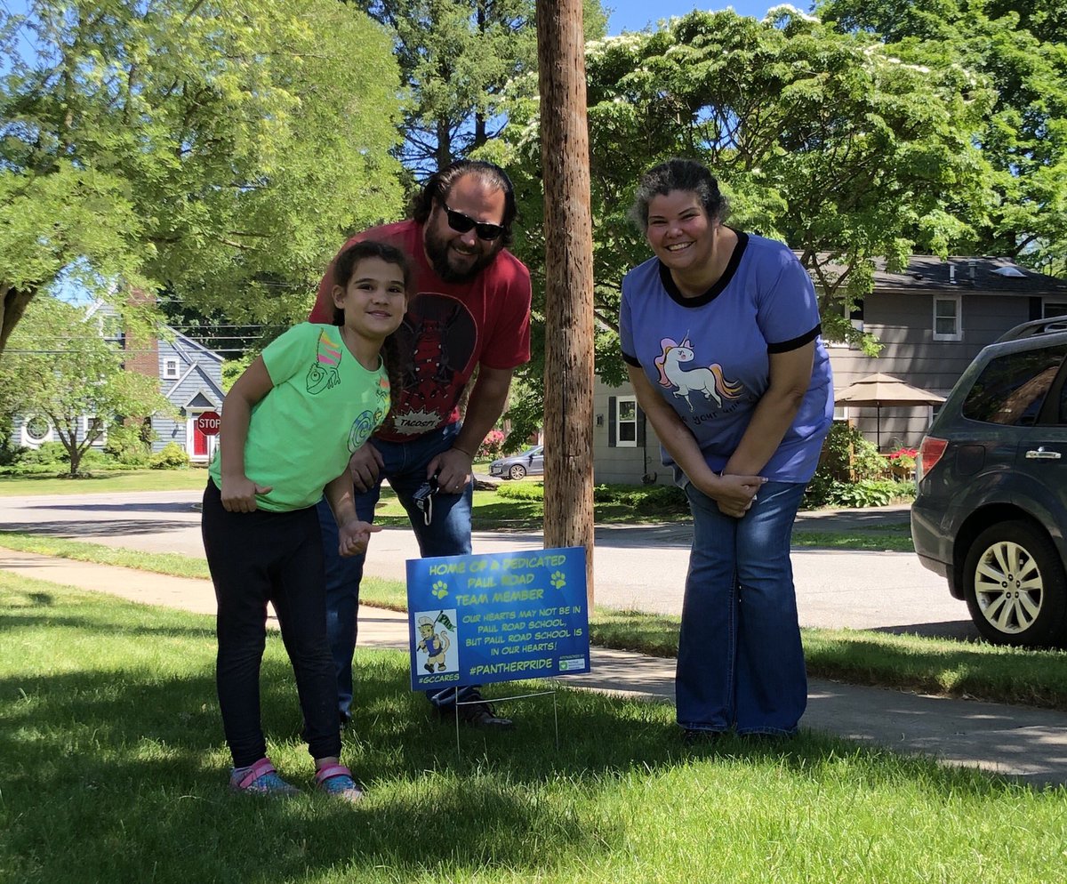 PaulRoadENL's tweet photo. It filled my heart with #PantherPride (and brought a tear to my eye) when I was surprised by a weekend visit from one of our amazingly wonderful @PaulRoadSchool families! #GCcares Really!! https://t.co/jXhUCleHui