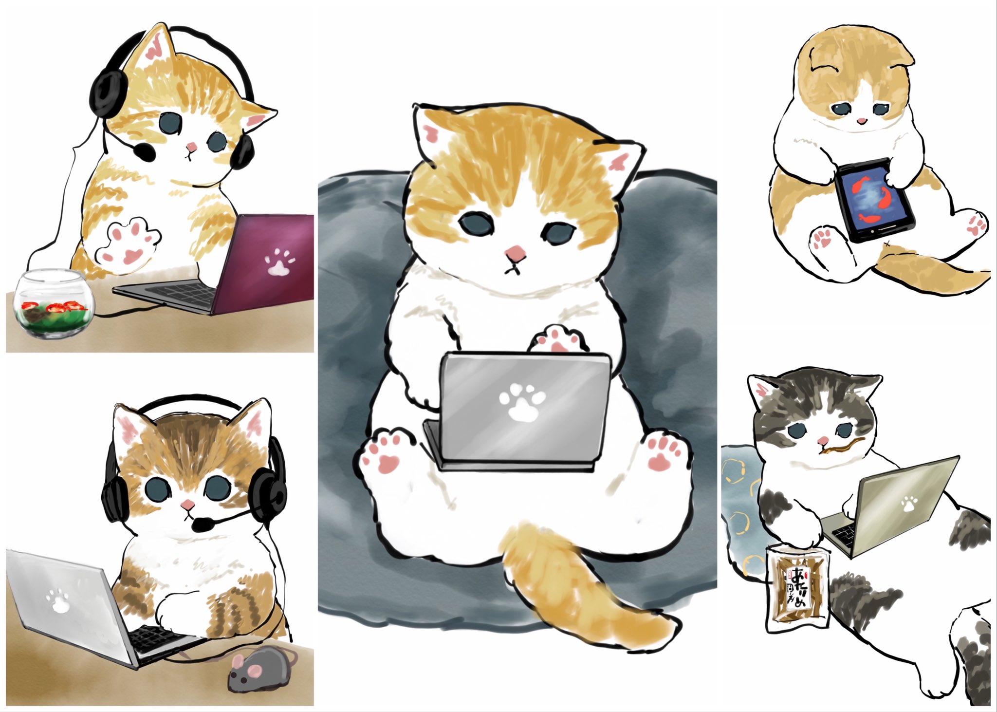 ぢゅの 在宅勤務にゃんこ まとめ T Co Riiw6jjtpl Twitter