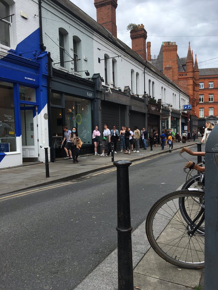 Plea to pedestrianise Drury and South William St, and give all these cafés and wine bars outdoor seating. People clearly into it!