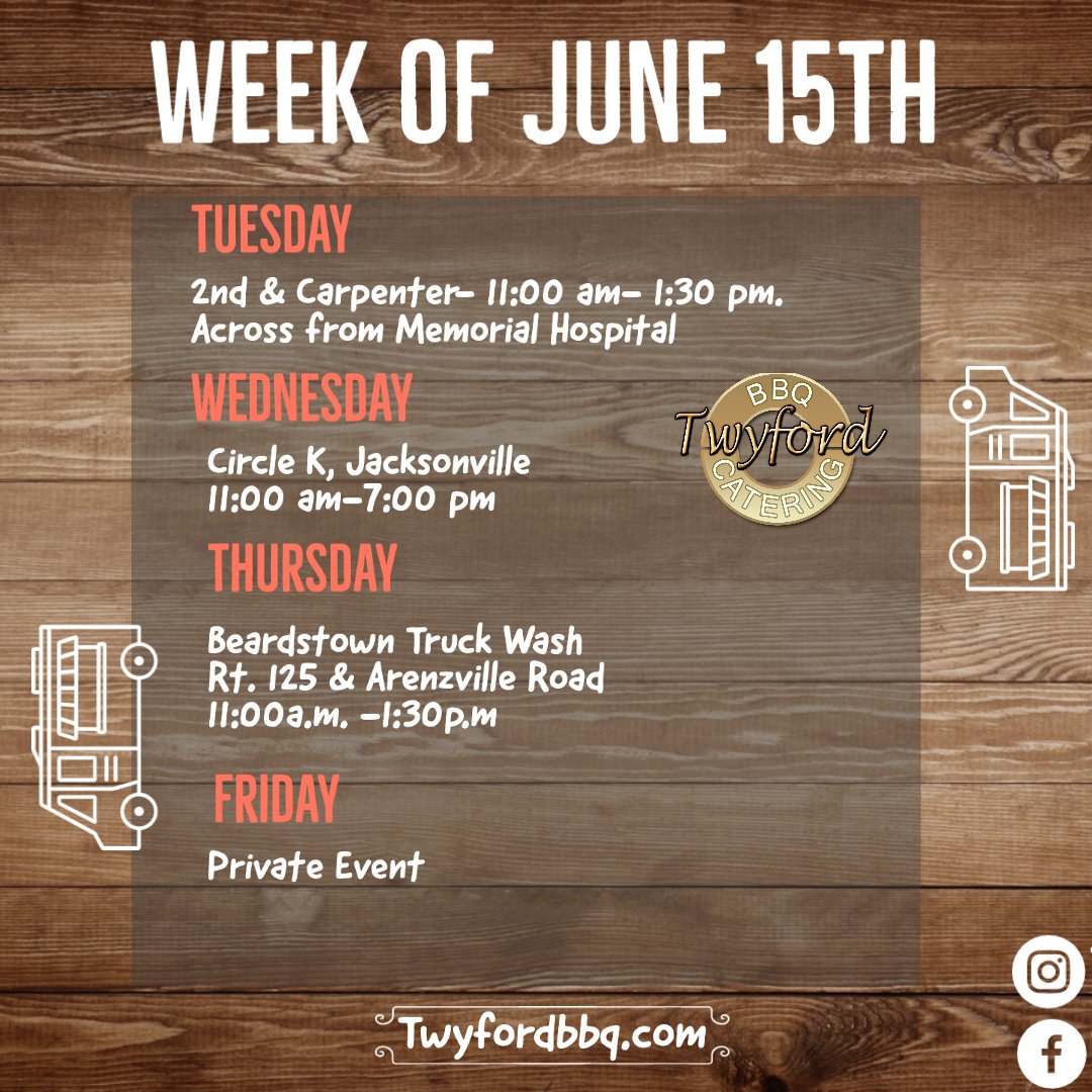 Twyfordbbq's tweet photo. Stop in and see us this week. We hook up your need for Q!
#twyfordbbq #bloomingtonillinois #springfieldil #springfieldfoodie #springfieldillinoisphotographer #ilinois #bbqfoodtruck #curbsidepickup #locallyownedandoperated #togofood #takeouttuesday #foodtruckers #jacksonvilleilli https://t.co/4VDnIGDuyu