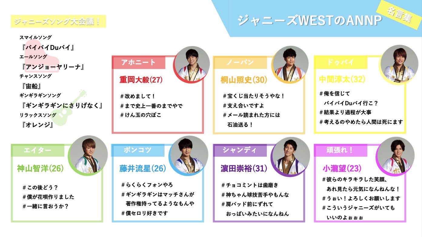べべ 人生初挑戦 先日のannpで個人的に刺さったジャニーズwestさんの名言 集です ジャニーズwest Westannp T Co Gvddydc2gr Twitter