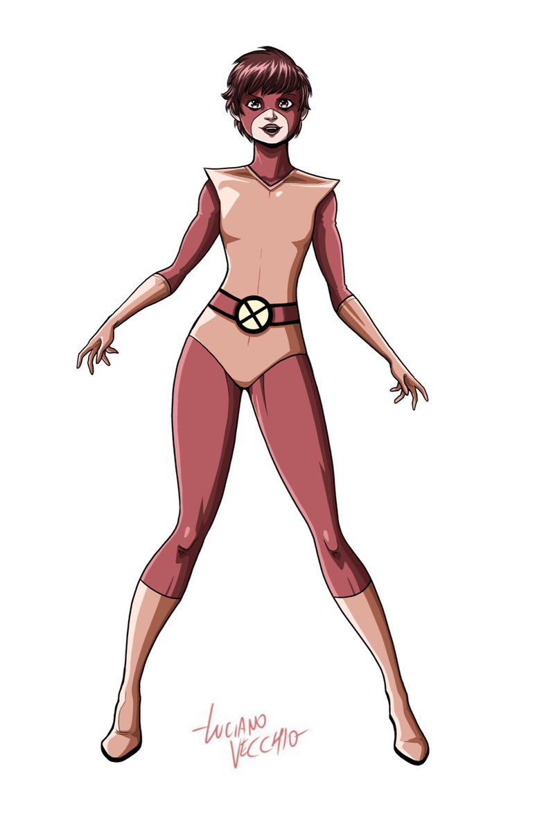 Graduation costume WOLFSBANE With movie haircut because I like it. Digital  Commission #Wolfsbane #NewMutants #XMen #MarvelComics, image size:772x1200