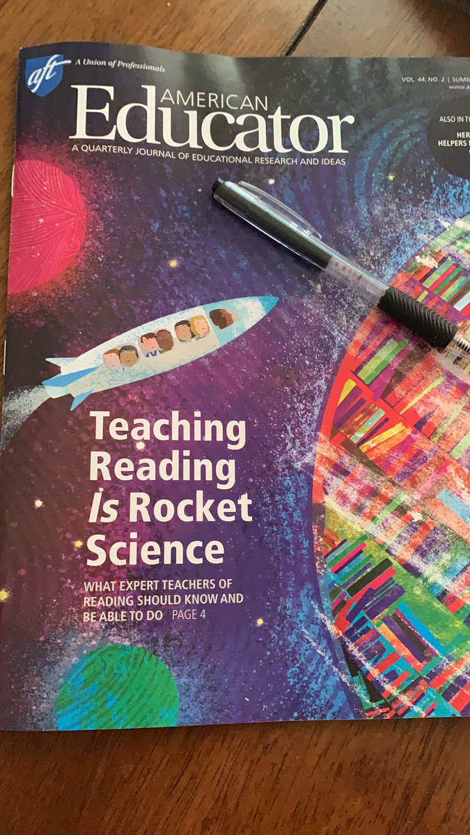 lsmithDDE's tweet photo. Lots to annotate and take in when reading the summer edition of ‘American Educator’ @hsilviaDDE @MrsReedDDE @Hope_Everts @MrsFluent https://t.co/r2L30hrXB8