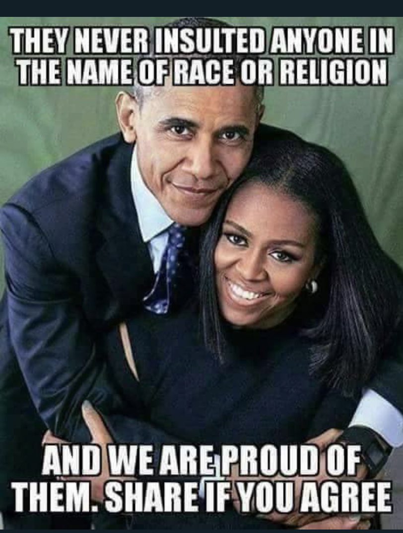 CarmenN1955's tweet photo. #HappyObamaDay2020 He was the best President ever and she was the classiest First Lady in the history of the US!   
No one will ever say that about you ⁦@realDonaldTrump⁩ or Melanoma. https://t.co/gVWMqOAacB