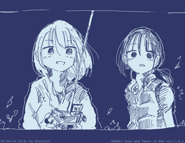 時速140kmで飛ばしたケッテンクラートがタイムトラベルから帰ってきて喜ぶチトとユーリ #tegaki_dt 